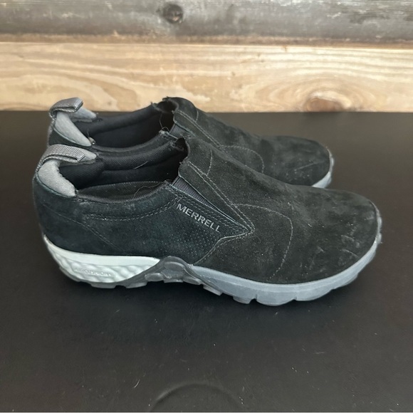 Merrell J91701 Men’s Jungle Moc AC Slip On Shoes Black Suede Size 8 Sneakers - Picture 3 of 8